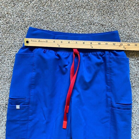 Figs Scrubs Women XS Set Top and Cargo Pants Blue Medical - Picture 9 of 15